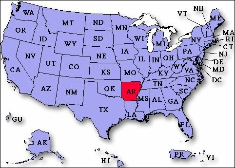 Arkansas, USA Location