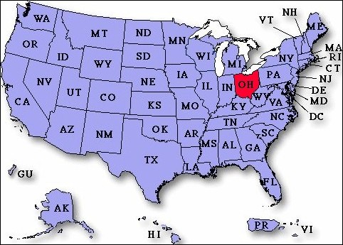 Ohio, USA Location