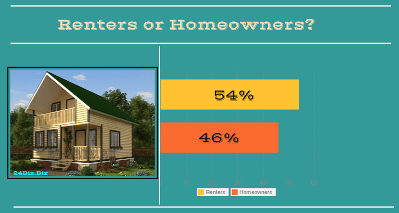 borrowers in Louisiana USA renters or homeowners