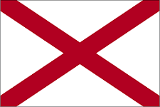 Flag of Alabama, USA