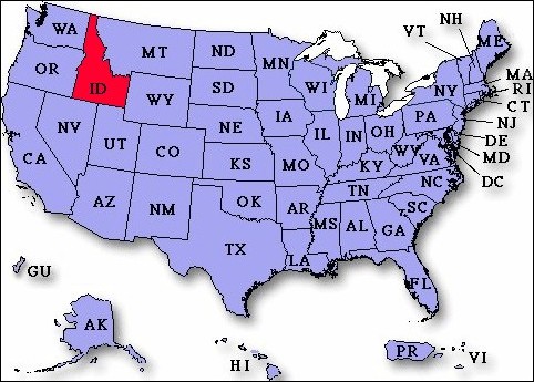 Idaho, USA Location