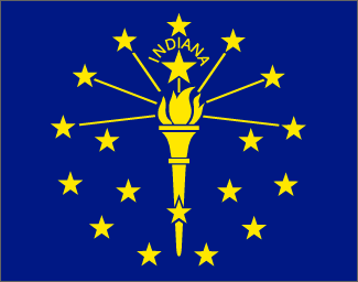 Flag of Indiana, USA