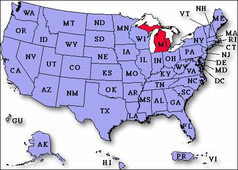 Michigan, USA Location