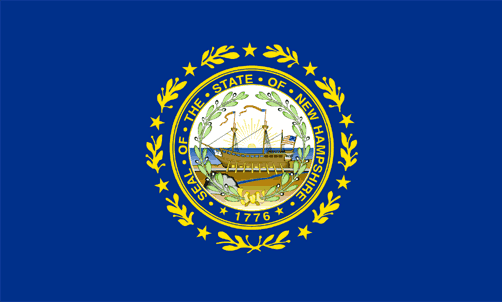 Flag of New Hampshire, USA